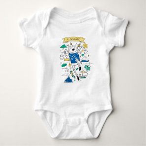 Adventure Time | "Algebraic" Finn Sketch T-Shirt Baby Bodysuit