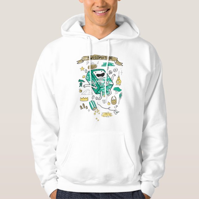 Adventure Time | "Awesomatude" BMO Sketch Hoodie (Front)