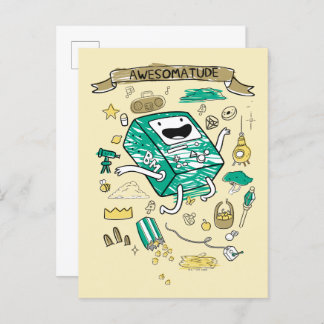 Adventure Time | "Awesomatude" BMO Sketch Postcard