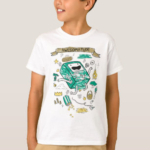 Adventure Time "Awesomatude" BMO Sketch T-Shirt