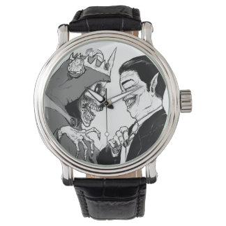 Adventure time Black Leather Watch
