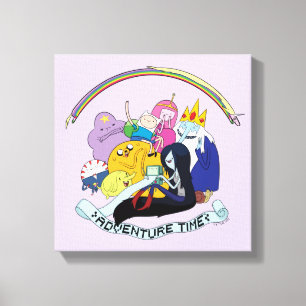 Adventure Time   BMO Group Graphic Canvas Print