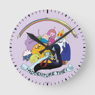 Adventure Time   BMO Group Graphic Round Clock