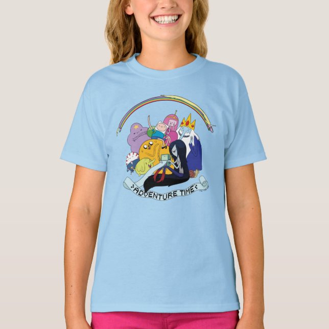 Adventure Time | BMO Group Graphic T-Shirt (Front)