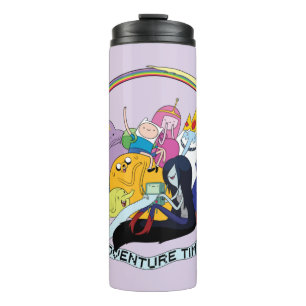Adventure Time BMO Group Graphic Thermal Tumbler