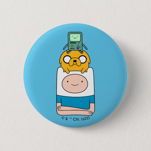 Adventure Time | BMO, Jake, & Finn Button (Front)