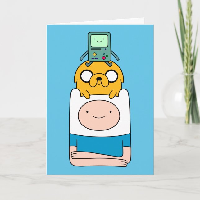 Adventure Time | BMO, Jake, & Finn Card (Front)