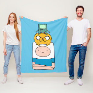 Adventure Time BMO, Jake, & Finn Fleece Blanket