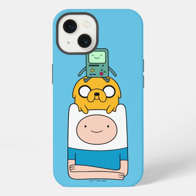 Adventure Time | BMO, Jake, & Finn Iphone Case (Back)
