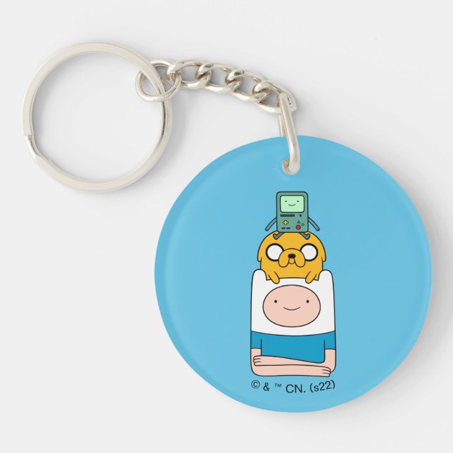 Adventure Time | BMO, Jake, & Finn Keychain (Front)