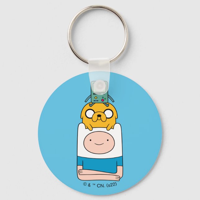 Adventure Time | BMO, Jake, & Finn Keychain (Front)