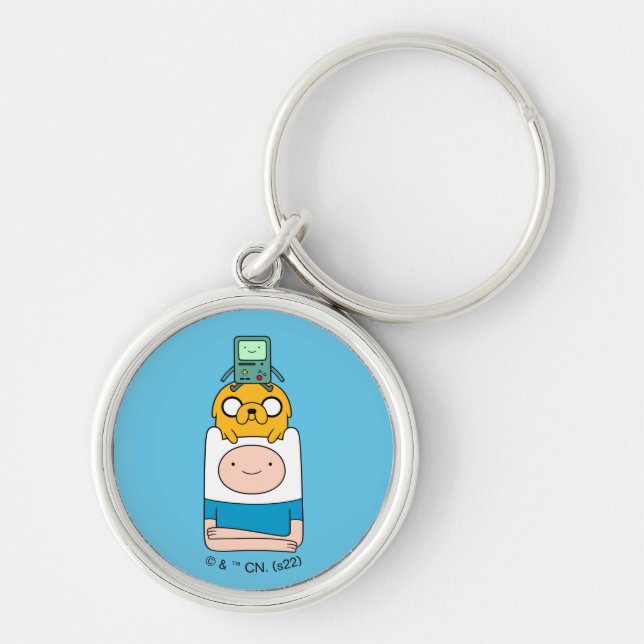Adventure Time | BMO, Jake, & Finn Keychain (Front)