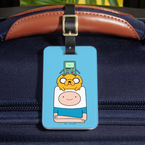 Adventure Time  BMO Jake  Finn Luggage Tag