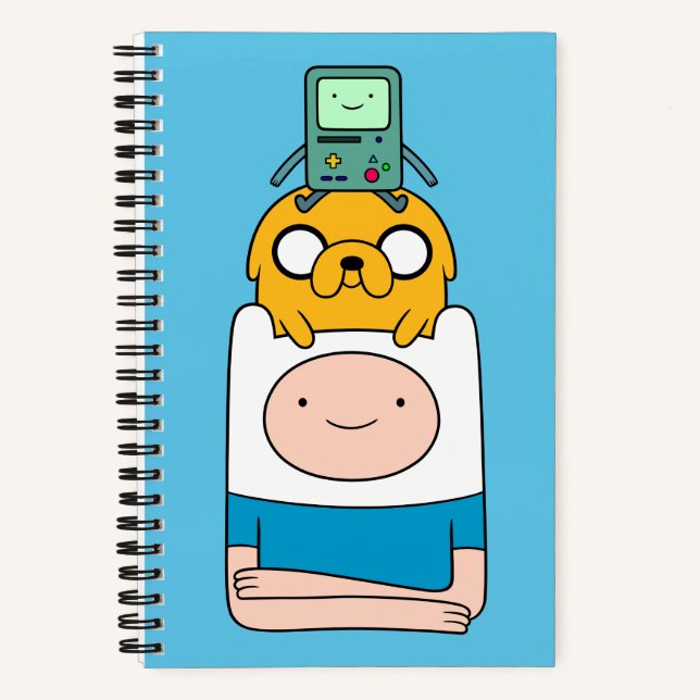 Adventure Time | BMO, Jake, & Finn Notebook (Front)