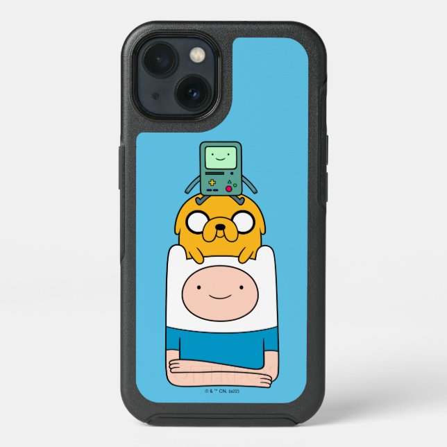 Adventure Time | BMO, Jake, & Finn Otterbox iPhone Case (Back)