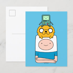 Adventure Time BMO, Jake, & Finn Postcard