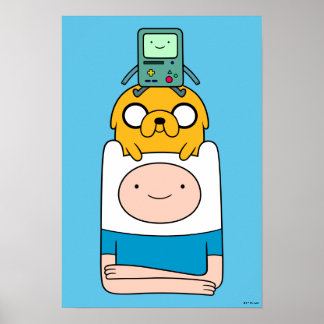 Adventure Time | BMO, Jake, & Finn Poster