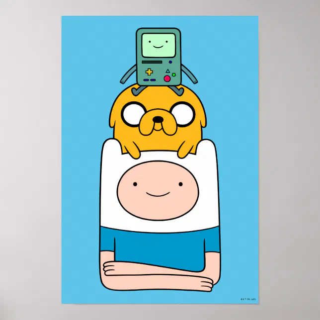 adventure time posters jake finn and bmo