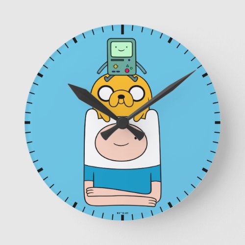 Adventure Time  BMO Jake  Finn Round Clock