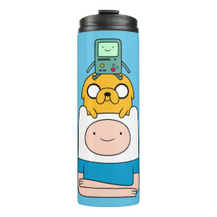 Adventure Time   BMO, Jake, & Finn Thermal Tumbler