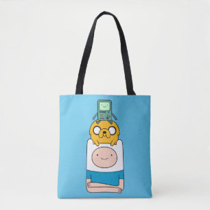 Adventure Time   BMO, Jake, & Finn Tote Bag