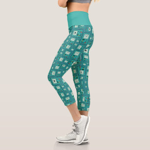 Adventure Time BMO Pattern Capri Leggings