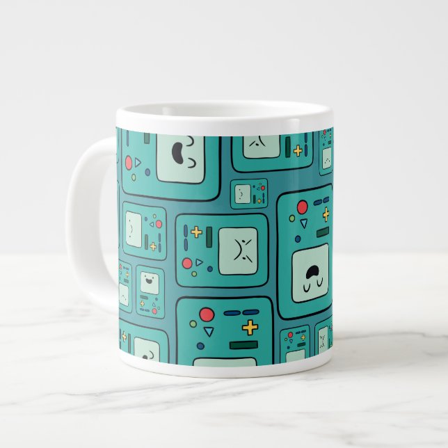 Adventure Time | BMO Pattern Giant Coffee Mug (Front Left)