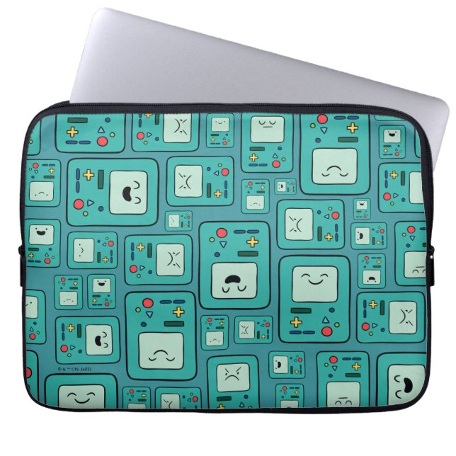 Adventure Time | BMO Pattern Laptop Sleeve (Front)