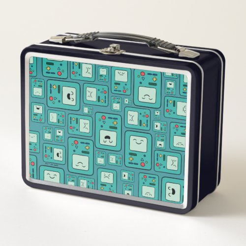 Adventure Time  BMO Pattern Metal Lunch Box