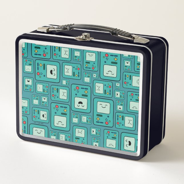 Adventure Time | BMO Pattern Metal Lunch Box (Front)