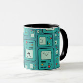 Adventure Time | BMO Pattern Mug (Front Right)