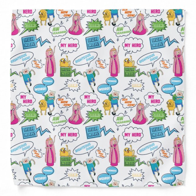 Adventure Time | Character Call-Out Pattern Bandana (Front)