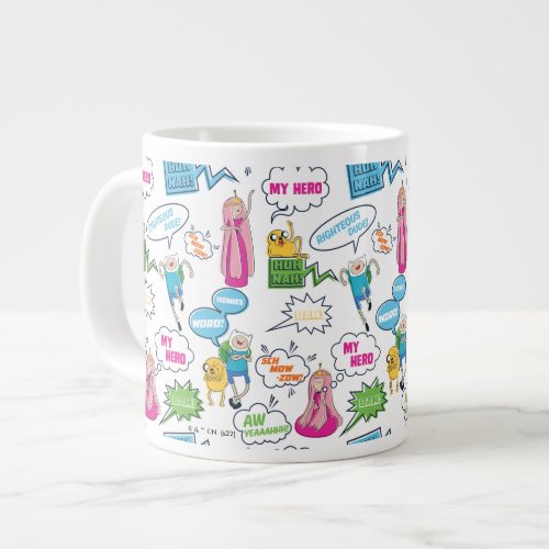 Adventure Time  Character Call_Out Pattern Giant Coffee Mug