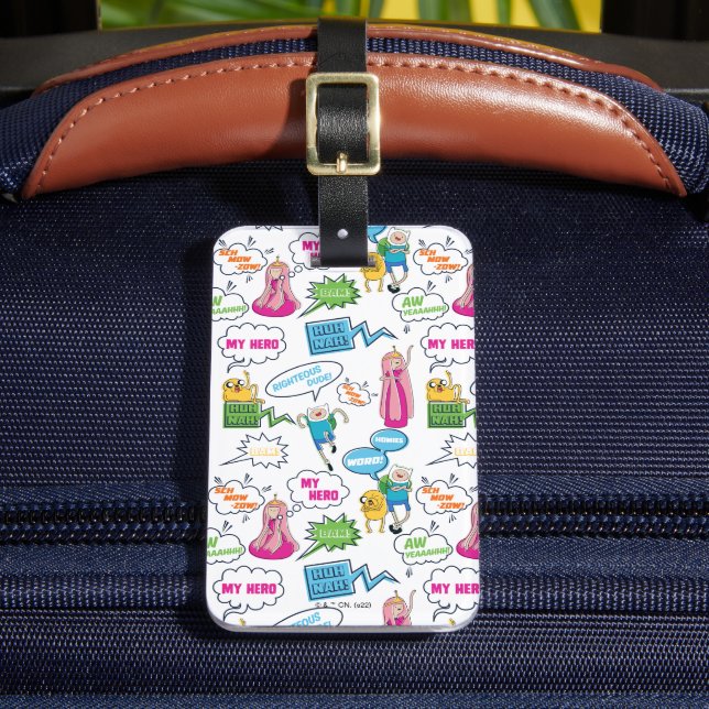 Adventure Time | Character Call-Out Pattern Luggage Tag (Front Insitu 2)