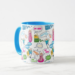 Adventure Time   Character Call-Out Pattern Mug
