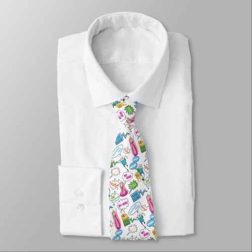 Adventure Time  Character Call_Out Pattern Neck Tie