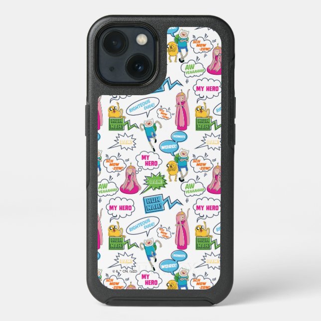 Adventure Time | Character Call-Out Pattern Otterbox iPhone Case (Back)