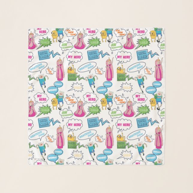 Adventure Time | Character Call-Out Pattern Scarf (Front)