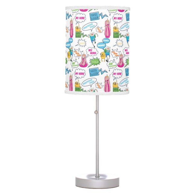 Adventure Time | Character Call-Out Pattern Table Lamp (Front)