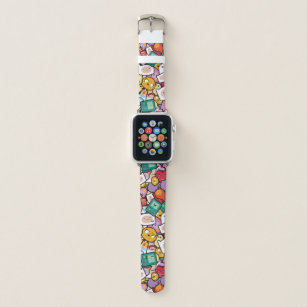Adventure Time   Character Toss Pattern Apple Watch Band