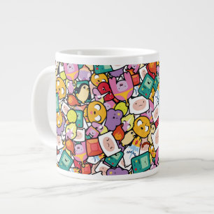 Adventure Time   Character Toss Pattern Giant Coffee Mug