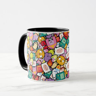 Adventure Time Character Toss Pattern Mug