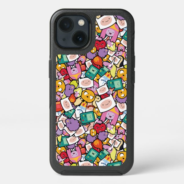 Adventure Time | Character Toss Pattern Otterbox iPhone Case (Back)