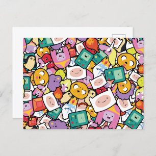 Adventure Time   Character Toss Pattern Postcard