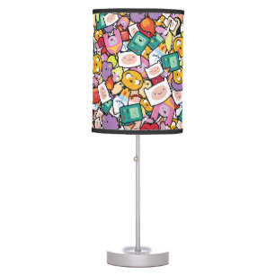 Adventure Time Character Toss Pattern Table Lamp