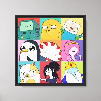 Adventure Time Characters Collage Canvas Print
