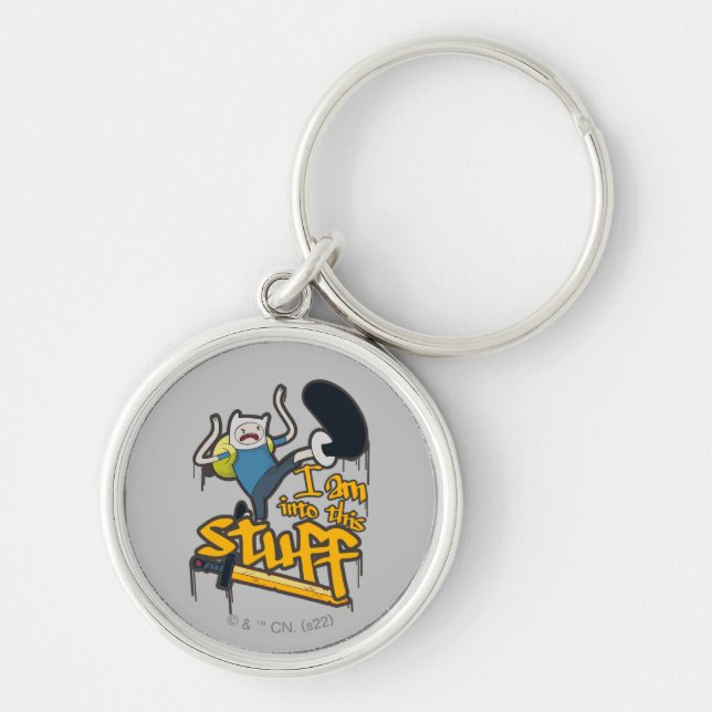 Adventure Time | Finn "I Am Into This Stuff" Keychain (Front)