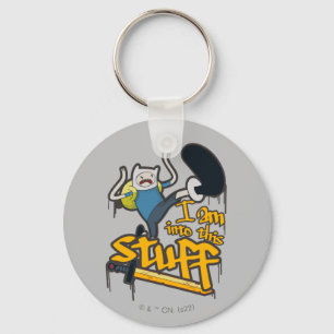 Adventure Time Finn "I Am Into This Stuff" Keychain