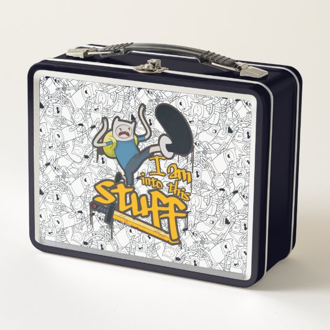 Adventure Time | Finn "I Am Into This Stuff" Metal Lunch Box (Front)