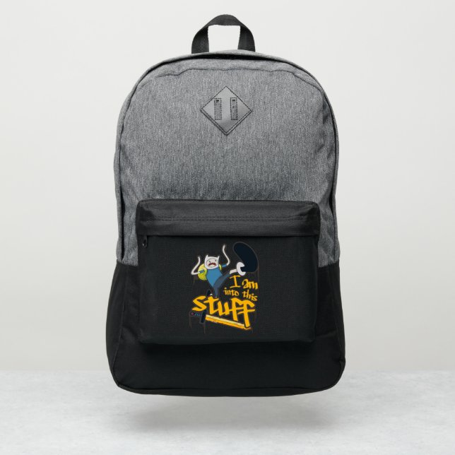 Adventure Time | Finn "I Am Into This Stuff" Port Authority® Backpack (Front)